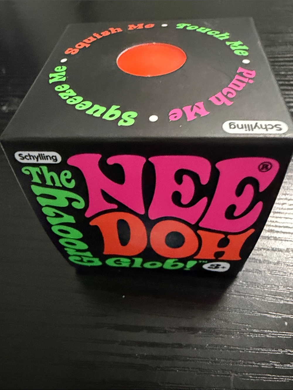NeeDoh GROOVY GLOB Squishy Ball - Orange
